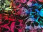 Preview: French Terry Bunte Totenkopfe